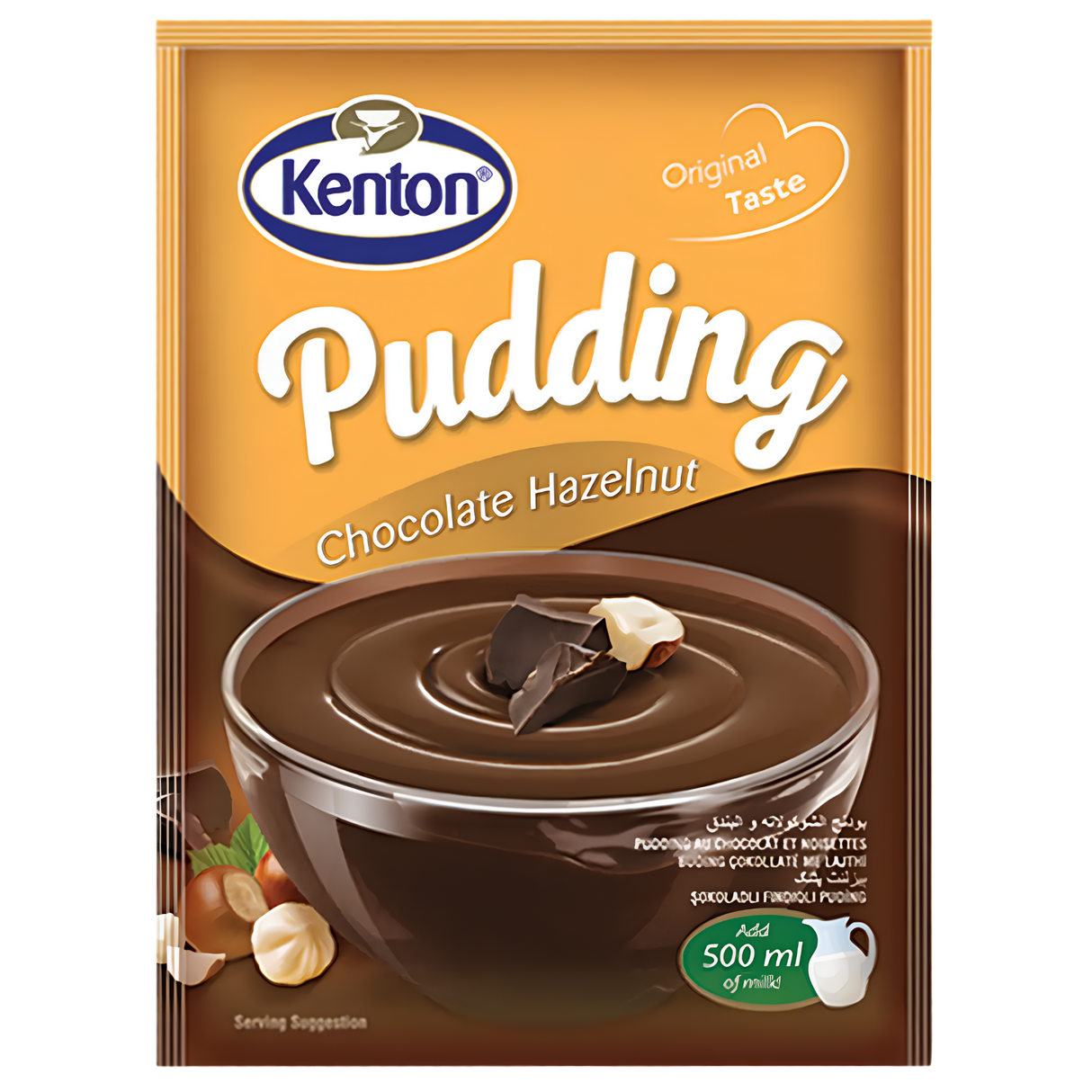 Kenton Pudding Chocolate & Hazelnut 99p PM 12x100g dimarkcash&carry