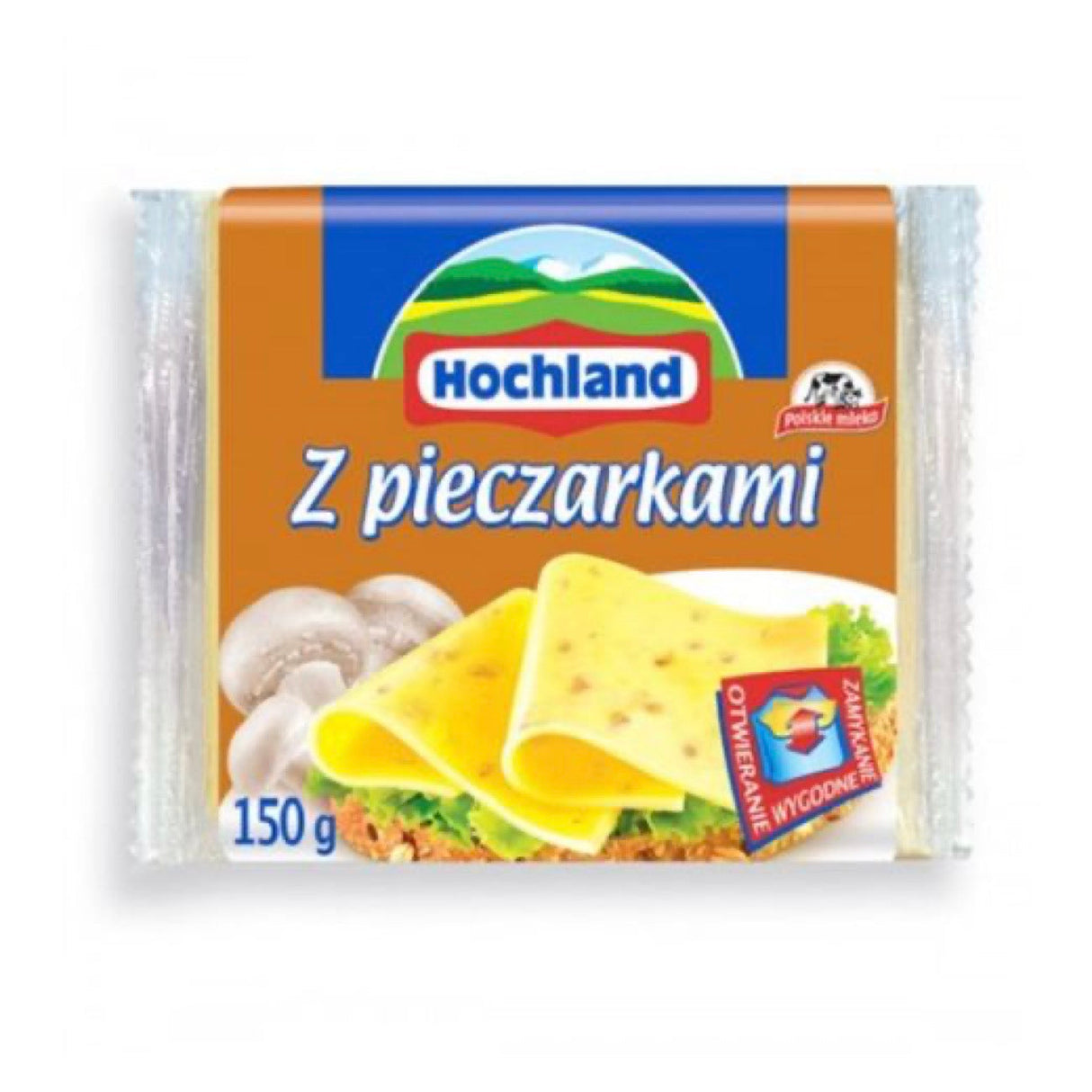 Hochland Cheese Slices-ham 12x130g dimarkcash&carry
