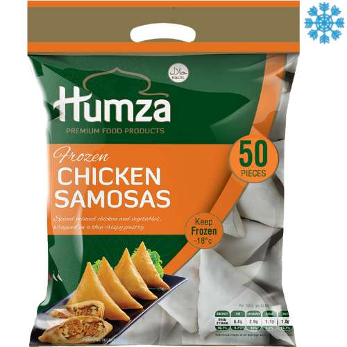 Humza Chicken Samosa 10X650G (20 Pieces) - Collection Only Frozen Product dimarkcash&carry