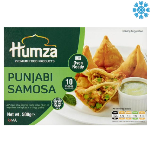 Humza Vegeez Punjabisamosas 6X500G (10 Pieces) - Collection Only Frozen Product dimarkcash&carry