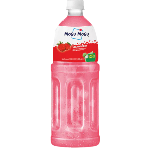 Mogu Mogu Strawberry Drink (Big) 12X1L dimarkcash&carry