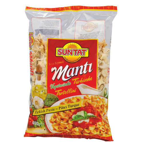 Suntat Turkish Pasta Stuffed With Soy (Soya Dolgulu Manti) 12X400G dimarkcash&carry
