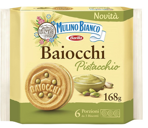 Mulino Bianco Baiocchi Pistachio 9x168g dimarkcash&carry