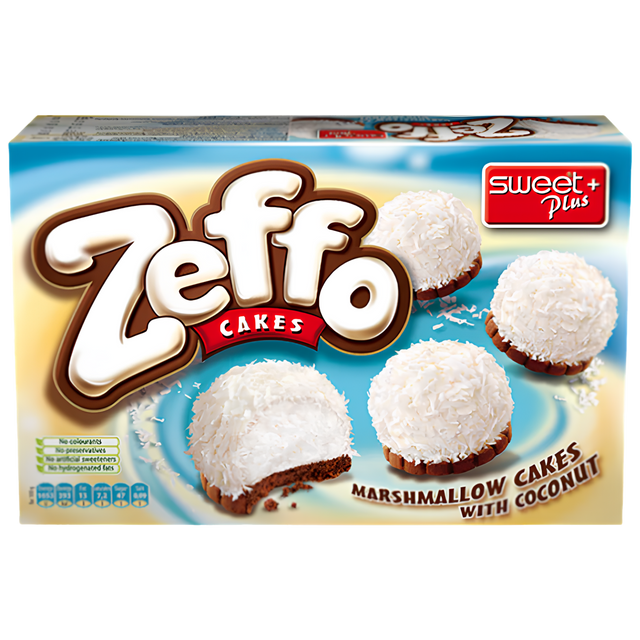 Zeffo Marshmallow Cake with Coconut 12x115g dimarkcash&carry