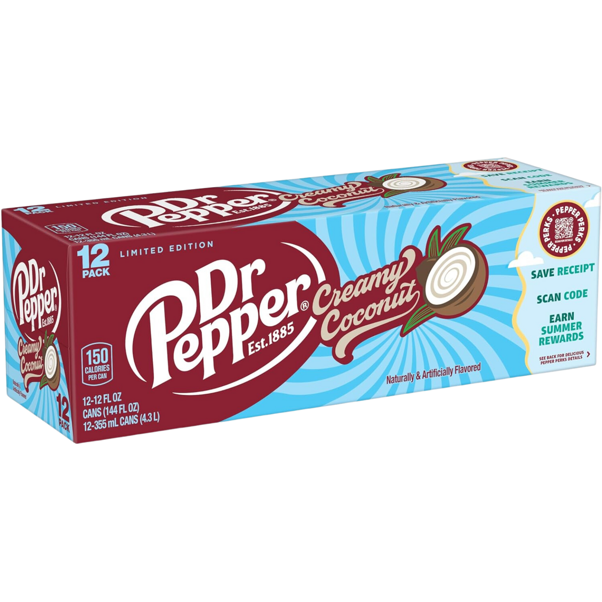 Dr Pepper Creamy Coconut 12x355ml dimarkcash&carry