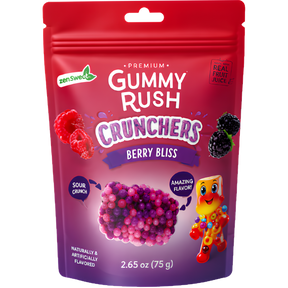 Gummy Rush Crunchers Berry Bliss  12X80g