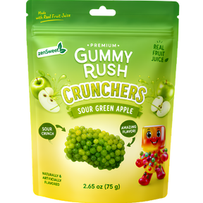 Gummy Rush Crunchers Green Apple 12X80g