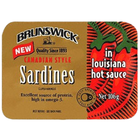 Brunswick Sardines -Louisiana Hot 12X106G
