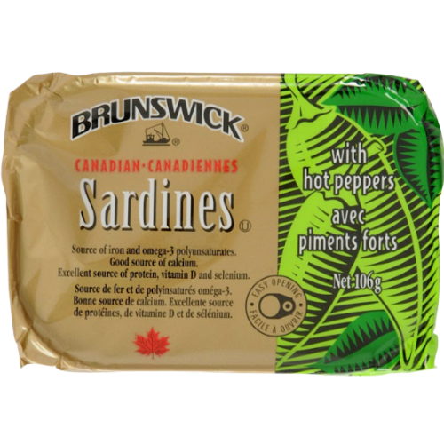 Brunswick Sardines-Hot Peppers 12X106G