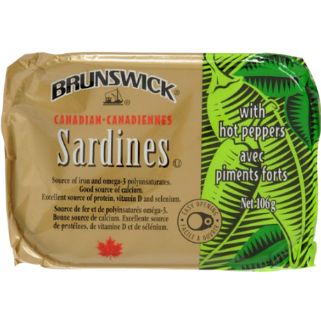 Brunswick Sardines-Hot Peppers 12X106G