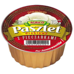 Agrico Premium Chicken Pate-Mushroom 12X130G (PM) dimarkcash&carry