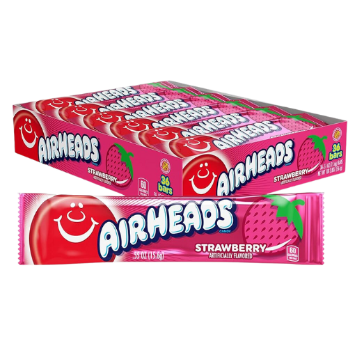 Airheads Strawberry 36X16G (0.55Oz) dimarkcash&carry