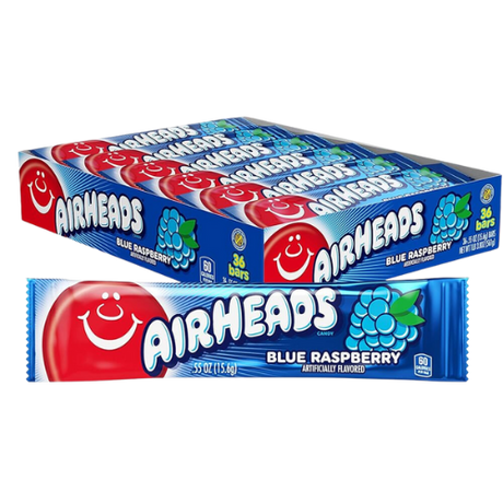 Airheads Blue Rasberry 36X16G (0.55Oz) dimarkcash&carry