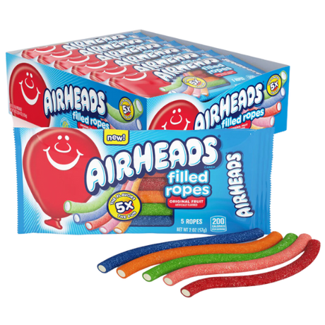 Airheads Filled Ropes Original Fruits 18X57G dimarkcash&carry