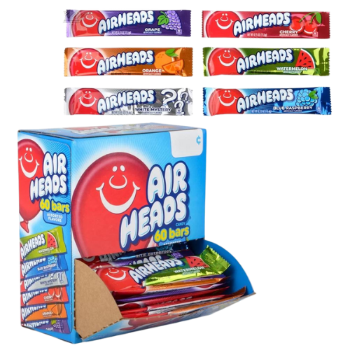 Airheads Gravity Display Assorted 60X16G (0.55Oz) dimarkcash&carry