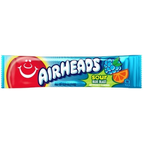 Airheads Sour Blue Blast 36x15.6g (0.55oz) dimarkcash&carry