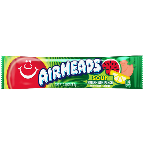 Airheads Sour Watermelon Punch 36x15.6g (0.55oz) dimarkcash&carry