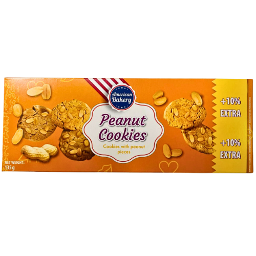 American Bakery Peanut Cookie Chips 12X135G dimarkcash&carry