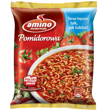 Amino Noodle-Tomato Soup (Pomidor) 22X61G dimarkcash&carry