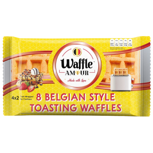 Waffle Amour Toasting Waffles 20x200g dimarkcash&carry