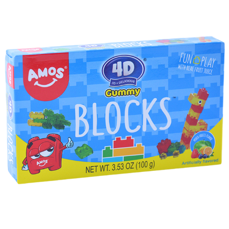 Amos 4D Gummy Blocks 12x100g dimarkcash&carry