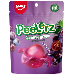 Amos Peelerz Gummy Grape Candy 12X120G dimarkcash&carry