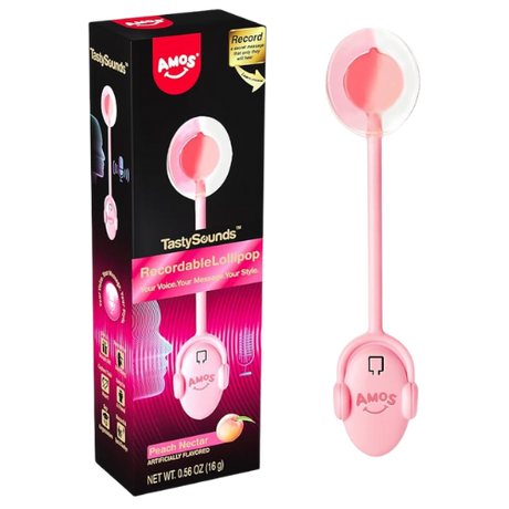 Amos Tasty Sounds Pop Peach Recordable 12X16G dimarkcash&carry