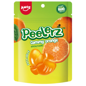 Amos Peelerz Gummy Orange Candy 12X65G dimarkcash&carry
