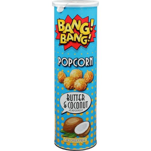 Bang Bang Popcorn Butter Coconut 6X85G LIMITED OFFER dimarkcash&carry