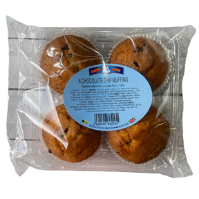 Baker Boys 4 Chocolate Chip Muffin Cakes dimarkcash&carry