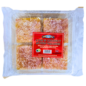Baker Boys 4 Jam & Coconut Muffin Square Cakes dimarkcash&carry