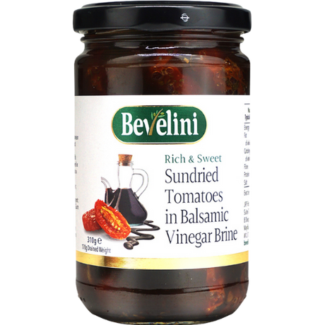 Bevelini Sundried Tomatoes In Balsamic Vinegar 6x310g