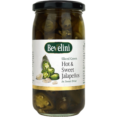 Bevelini Hot & Sweet Jalapenos 6x400g