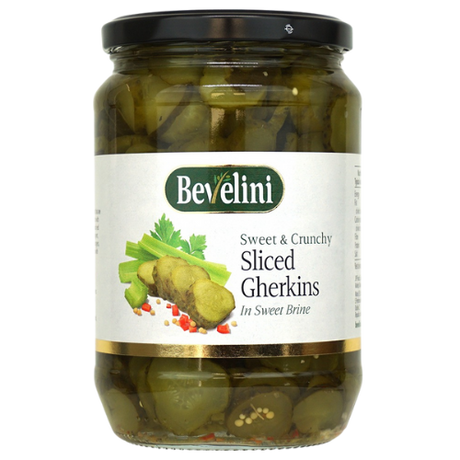 Bevelini Sweet & Crunchy Sliced Gherkins  6X705G