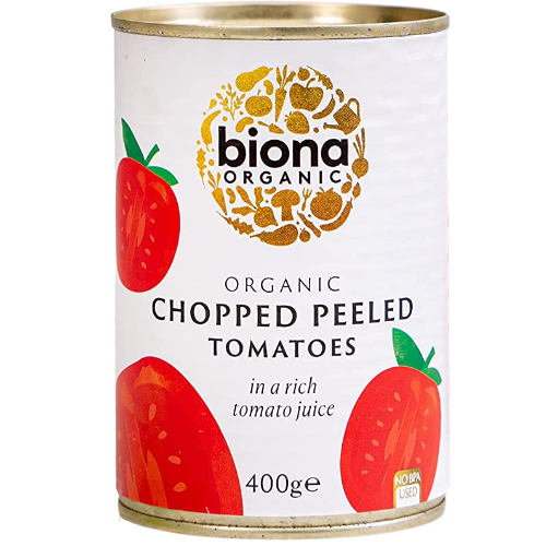 Organic Biona Chopped Tomatoes 12X400G