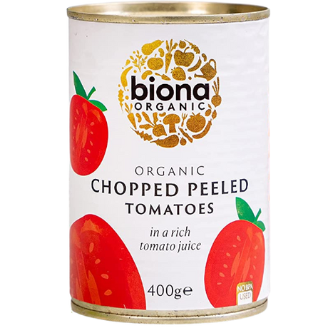 Organic Biona Chopped Tomatoes 12X400G