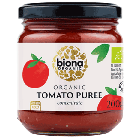 Organic Biona Tomato Puree 6X200G