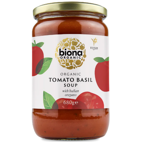 Organic Biona Tomato Basil Soup 6X680G