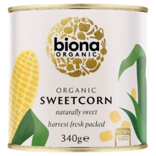 Organic Biona Sweetcorn 6X340G