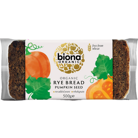 Organic Biona Rye Pumpkinseed Bread 7X500G
