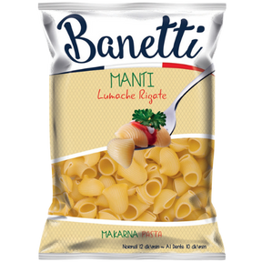 Banetti Lumache Rigate (MantÃ„Â±) 20X400G dimarkcash&carry
