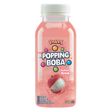 Pappi Lychee Boba Tea 15X350Ml dimarkcash&carry
