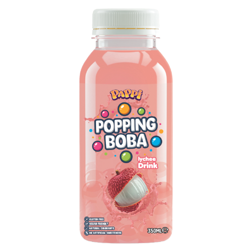 Pappi Lychee Boba Tea 15X350Ml dimarkcash&carry
