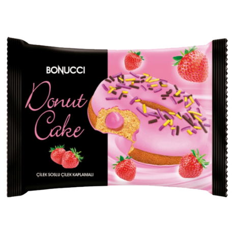 Bonucci Donut Cake With Strawberry 24X40G dimarkcash&carry