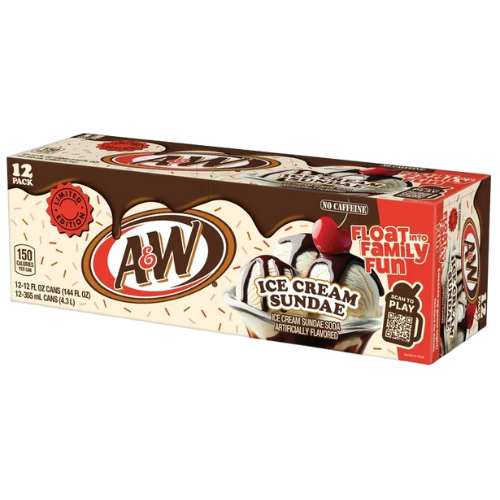 A&W Ice Cream Sundae Soda Can 12X355Ml dimarkcash&carry