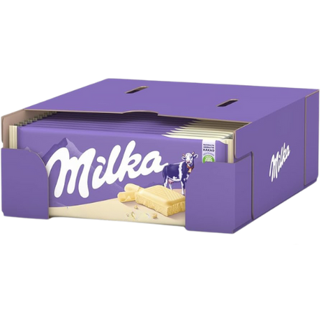 Milka White Chocolate Bar 24X90G dimarkcash&carry