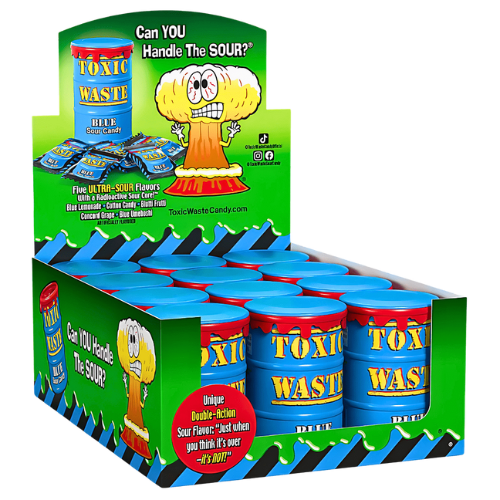 Toxic Waste Blue Drum 12X42G dimarkcash&carry