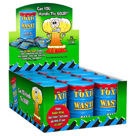 Toxic Waste Blue Drum 12X42G dimarkcash&carry