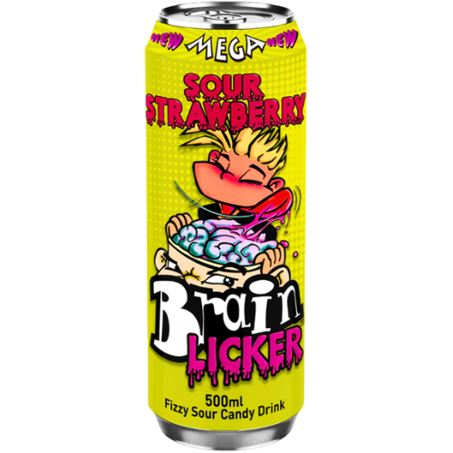 Brain Licker Sour Strawberry Drink 12x500ml