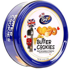 Brit Treat Butter Cookies Tins 24X140G dimarkcash&carry